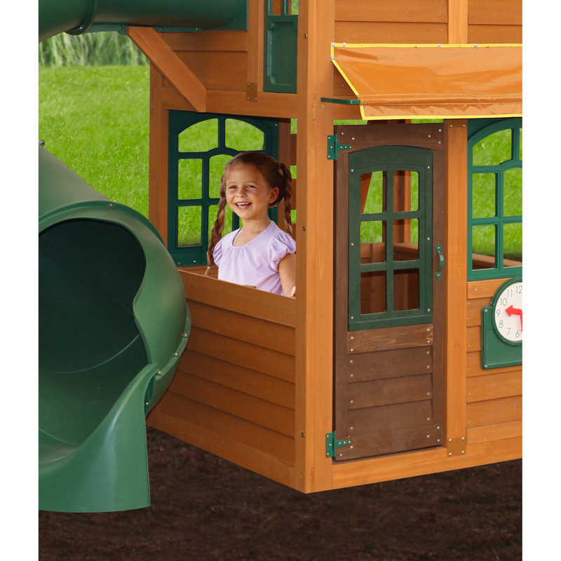 Big backyard cloverdale wooden playset by kidkraft online